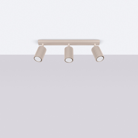 Wall lamp KARBON taupe with a switch