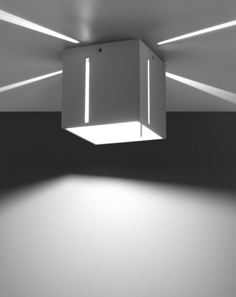 Ceiling lamp PIXAR white + 1x LED Bulb G9 4000K Cool White 4.5W 530lm