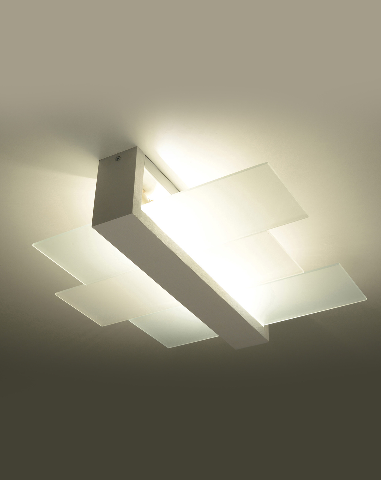 Ceiling light FENIKS 2 white + 2x LED Bulb E27 3000K Warm 7.5W 620lm