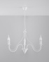 Chandelier MINERWA 3 white + 3x LED Bulb E14 3000K Warm 7.5W 620lm