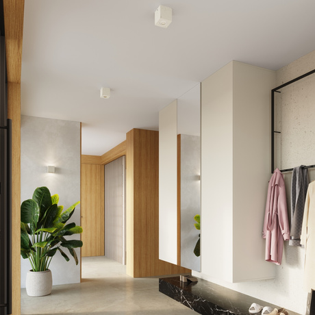 Wall lamp QUAD concrete beige