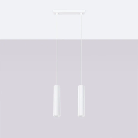 Pendant lamp KARBON 2 white