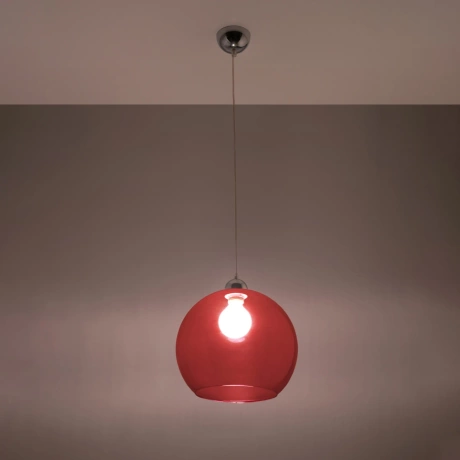 Pendant lamp BALL red