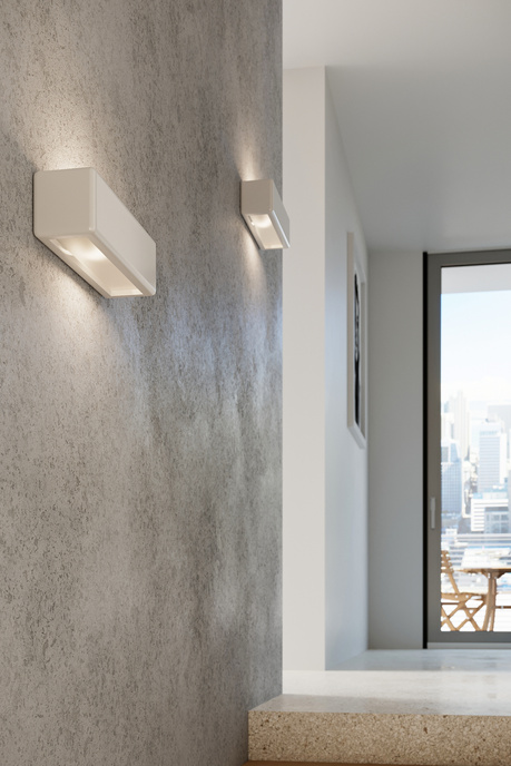 Wall ceramic lamp SUBANI white + 1x LED bulb E27 3000K Warm 7.5W 620lm