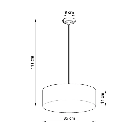 Pendant lamp ARENA 35 white