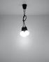 Ceiling lamp DIEGO 3 black + 3x LED Bulb E27 3000K Warm 7.5W 620lm