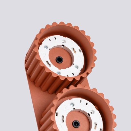 Ceiling lamp AURA 2 red ochra Gx53