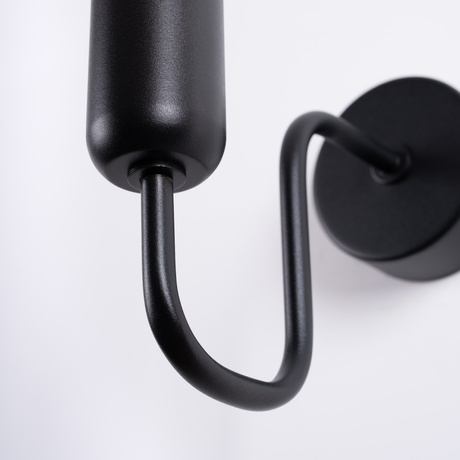 Wall lamp VECTOR black + 1X LED bulb E27 3000K 7W 760lm