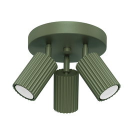 Ceiling lamp KARBON 3P olive green