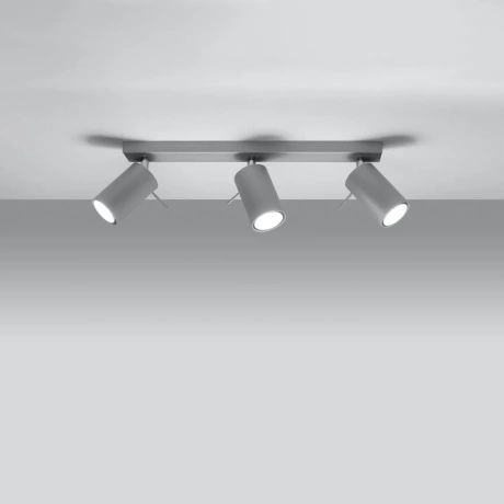 Ceiling lamp RING 3 grey