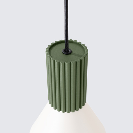 Pendant lamp ESTRIA 1 beige/olive green