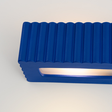Wall lamp ceramic RIGATA ultramarine