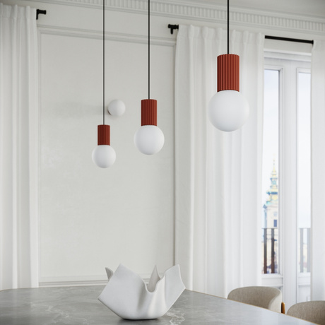 Table lamp HALO red ochra