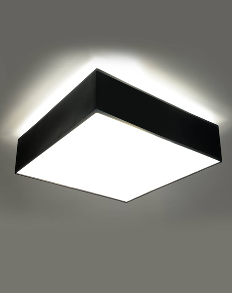 Ceiling light fixture HORUS 35 BLACK + 2x LED Bulb E27 3000K Warm 7.5W 620lm