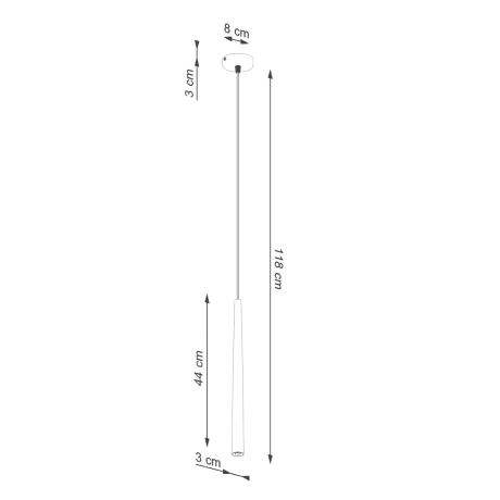 Pedant lamp BLISS 1 black