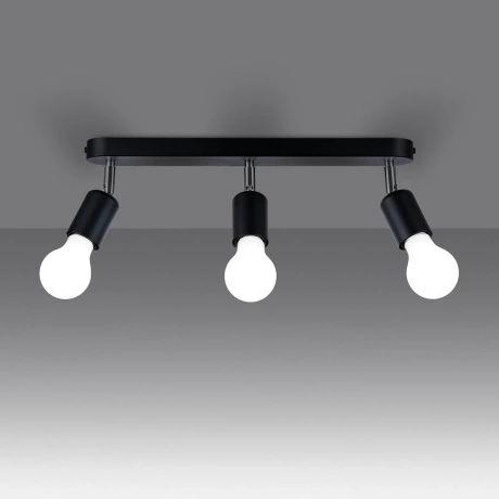 Ceiling lamp FORNES 3 black