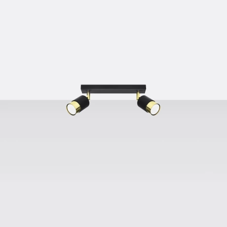 Ceiling lamp NERO 2 black/golden