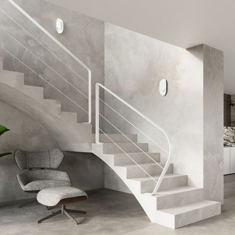 Wall lamp TEAR white + 1x LED Bulb G9 4000K Cool White 4.5W 530lm