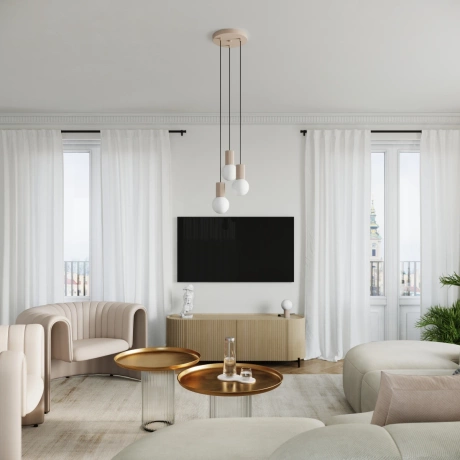 Pendant lamp HALO 1 taupe