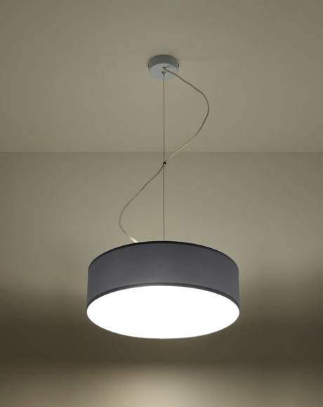 Ceiling lamp ARENA 35 GRAY + 2x LED Bulb E27 3000K Warm White 7.5W 620lm