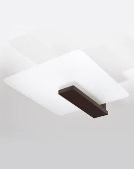 Ceiling lamp LAPPO in wenge + 2x LED bulb E27 3000K Warm White 7.5W 620lm