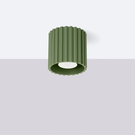 Ceiling lamp AURA 1 olive green GU10