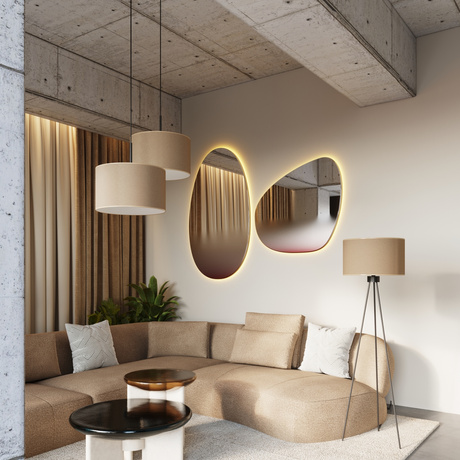 Floor lamp NEVIA beige