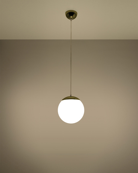 Pendant lamp UGO 20 gold + 1x LED Bulb E27 4000K Cool White 7.5W 650lm