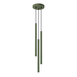 Pendant lamp PASTELO 3P olive green