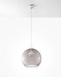 Pendant Lamp BALL graphite + 1x LED Bulb E27 3000K Warm 7.5W 620lm