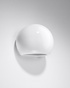 Wall lamp painted GLOBE white gloss + 1x LED Bulb E27 3000K Warm 7.5W 620lm