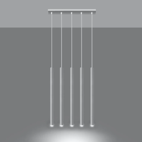 Pendant lamp PASTELO 5 white