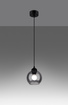 Ceiling pendant ALINO 1 black + 1x LED Bulb E27 4000K Cool White 7.5W 690lm