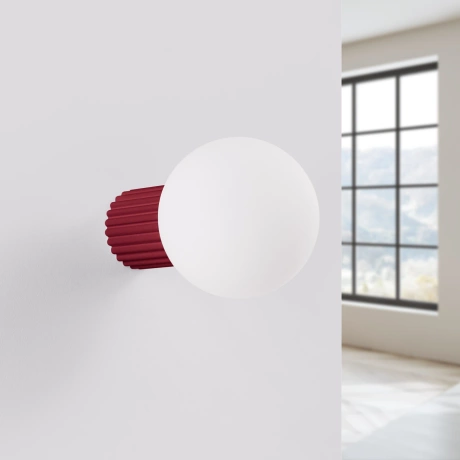 Wall lamp HALO burgundy IP44