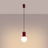 Pendant lamp HALO 1 burgundy