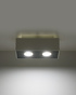 Ceiling lamp MONO 2 white + 2x LED Bulb GU-10 3000K Warm 7W 620lm