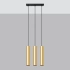 Pendant lamp LAGOS 3 polished gold