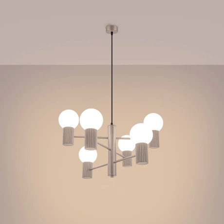 Chandelier HALO 6 taupe