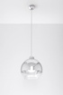 Hanging lamp COSMO 25 chrome + 1x LED Bulb E27 4000K Cool White 7.5W 650lm