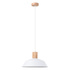 Pendant lamp FANO white + 1x LED Bulb E27 3000K Warm 7.5W 620lm