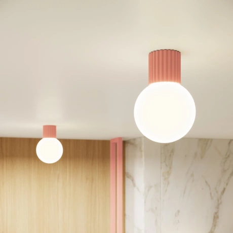 Ceiling lamp HALO peach IP44