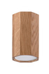 Ceiling lamp ZEKE 10 oak + 1x LED GU-10 3000K Warm 7W 620lm bulb