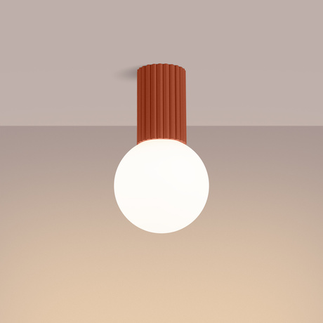 Ceiling lamp HALO red ochra IP44