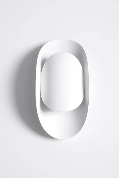 Wall lamp TEAR white + 1x LED Bulb G9 4000K Cool White 4.5W 530lm