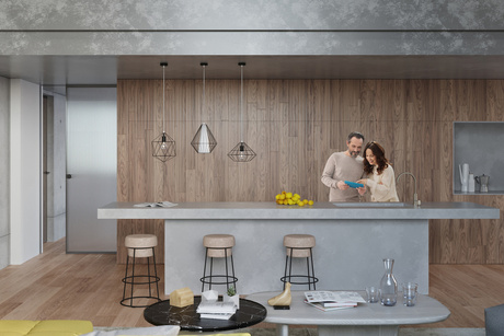 Pendant lamp DEMI black + 1x LED Bulb E27 3000K Warm 7.5W 620lm