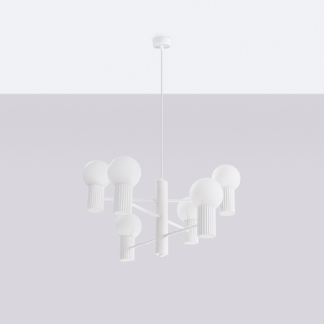 Chandelier HALO 6 white