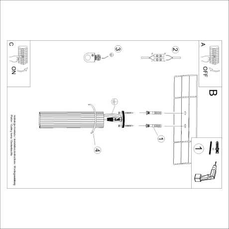 Ceiling lamp KARBON 30 white