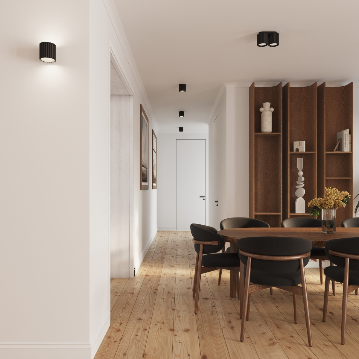 Wall lamp AURA black G9