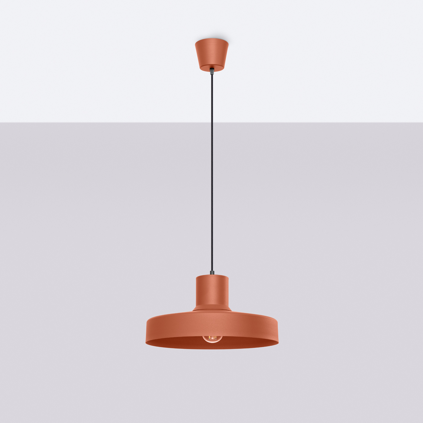 Pendant lamp BILO red ochre
