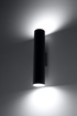 Wall lamp LAGOS 2 black + 2x LED Bulb GU-10 3000K Warm 7W 620lm
